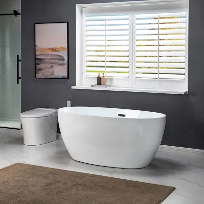 Custom Manufacturer Freestanding Acrylic Bathtub for Hotels - Jacuzzi Bathroom Tub