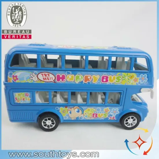 hot selling plastic double decker bus toy