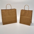 Bolsa de papel reutilizable con mango
