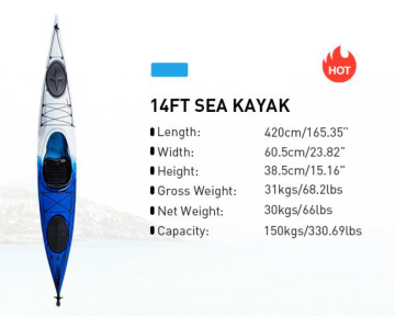 Kayak de mar de 14 pies