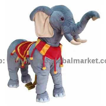Little Red Hat Plush Elephant, Powered ride ons toy car