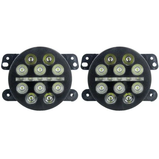 4 Inch LED Fog Light DRL Driving Lamps for Jeep Wrangler JK 2007-2017
