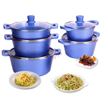 Wholesale 5 Piece Nonstick Cookware Set: Stock Pot, Stew Pan, and Frying Pan