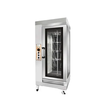 Commercial Stainless Steel Electric Chicken Oven with Rotary Rotisserie for Bakery