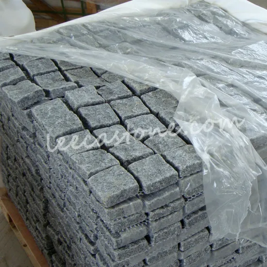 Tumbled driveway granite paving stone