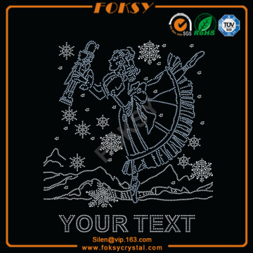Dance Girl Snowflake Your Text iron on motifs wholesale