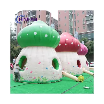 Custom Inflatable Mushroom House: Mini Bounce House and Amusement Inflatable Mushroom Castle