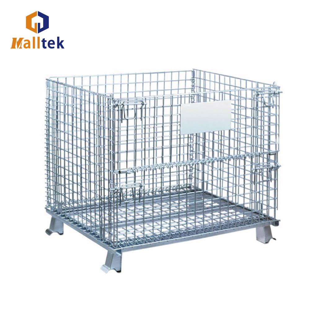 stackable storage metal foldable wire cage