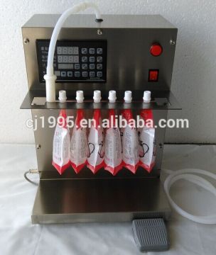 small electric spout pouch doypack liquid filling machine