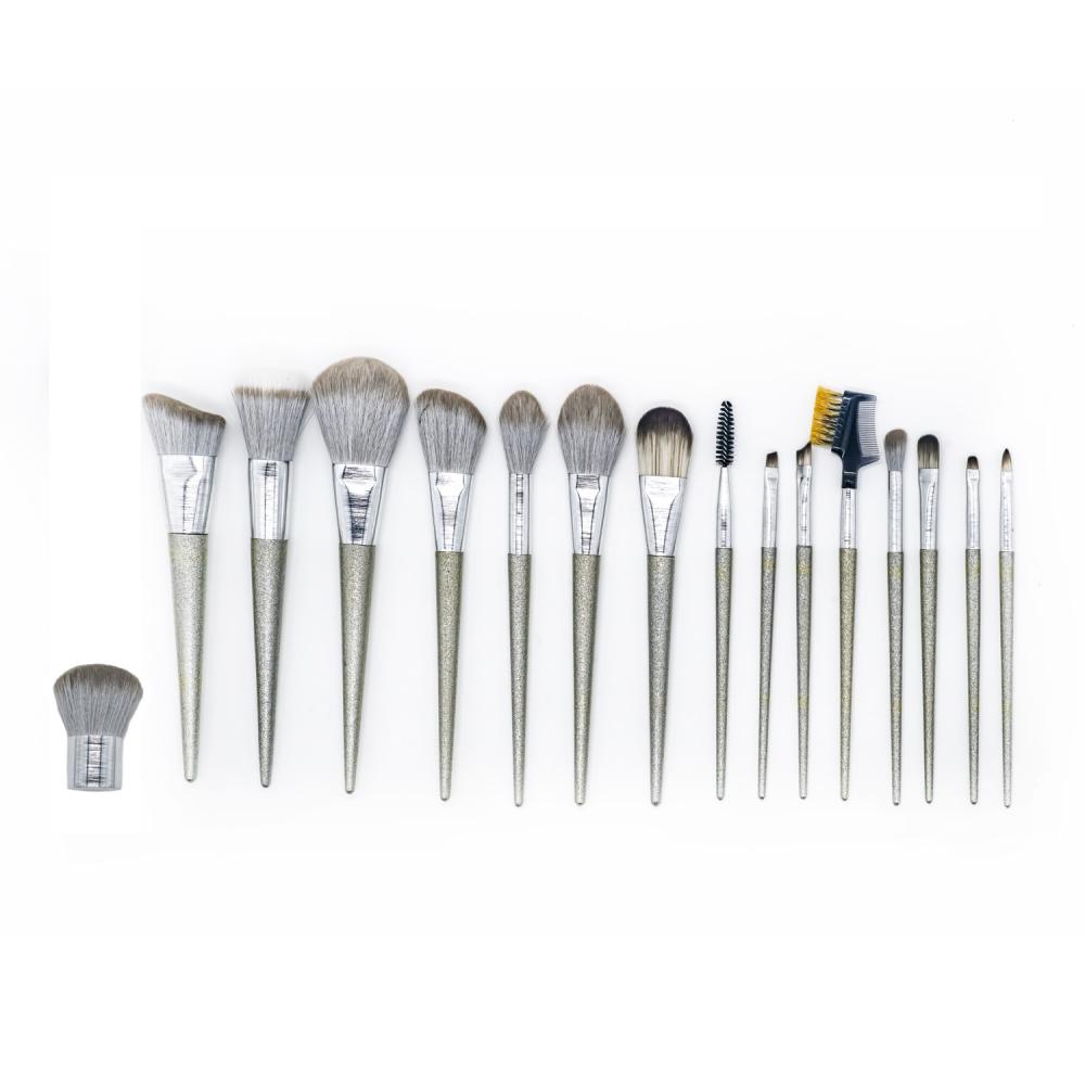 16 PCS Glitter Grip Veliki set četkica za šminku
