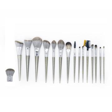 16 pcs Glitter Grip Large Makeup Brush Set