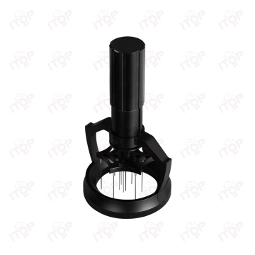 Automatic 10 Needle Espresso Stirrer Tool with Magnetic WDT Distribution for Coffee Portafilter