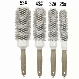 Extra Long Ceramic Round Brush for Smooth Hair Styling
