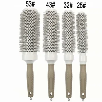 Extra Long Ceramic Round Brush for Smooth Hair Styling