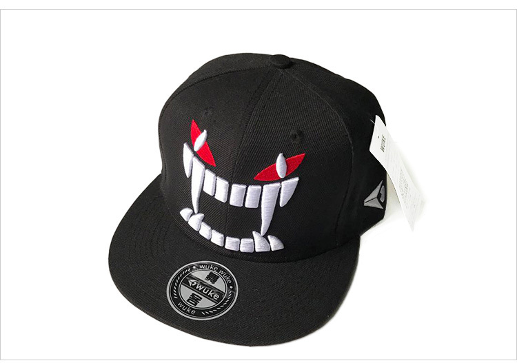 Big teeth baseball cap hip hop skateboard cap (2)