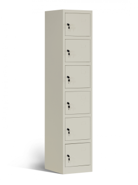 6 Tier Full Length School Locker