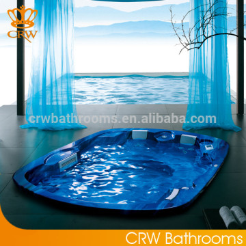 2016 Europe luxury SPA Freestanding Bathtub / hot tub spa bath Whirlpool with LED light CSPA001