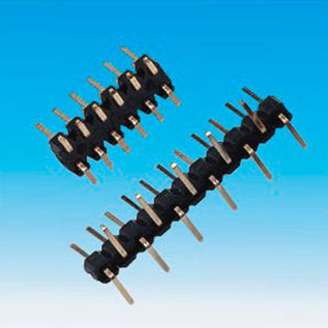 2.0mm Pitch Pin Headers Connectors, Single Row and Gold Flash/Tin