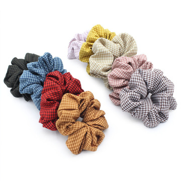 Wholesale Plaid Cloth Hair Bands and Corded Scrunchies for Women