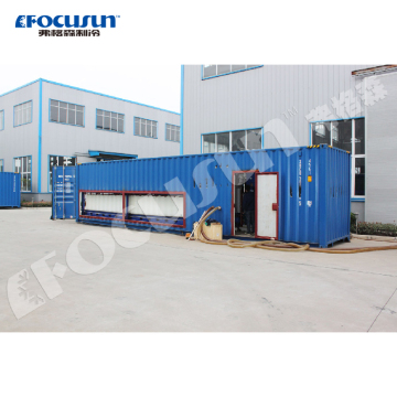 Hoge kwaliteit 18 ton/dagen containerized directe koelblok ijsmakers door Focusun