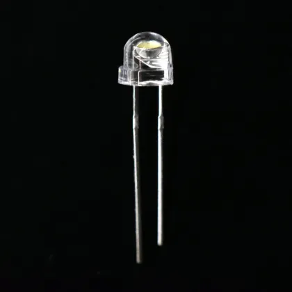 5mm White LED Straw Hat Cool White 8000-11000K