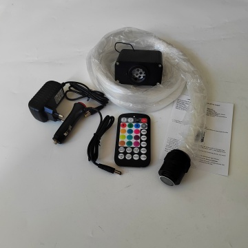 16W Fiber Optic Star Ceiling Light Kit with APP Control, 300pcs 0.75mm Fibers, 2.5m Length