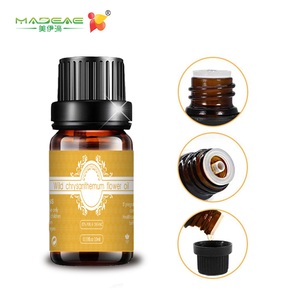 Organic pure wild chrysanthemum flower essential oil extract plant oil bulk price for aroma diffuser cosmetic grade oil