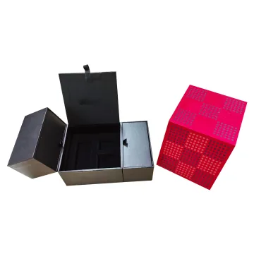 Creative 2 layers 3pcs flap perfume packaging box