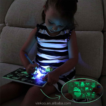 Tablero de pintura fluorescente de Suron Magia brillante para niños