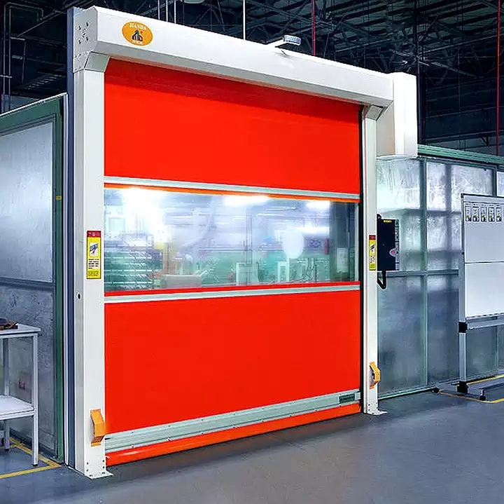 PVC high speed spiral door used in Logistics