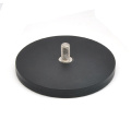 Thread Rod Type Rubber Round Magnet