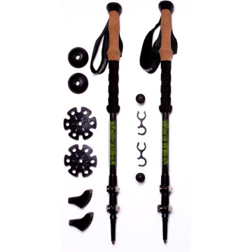 Adjustable Aluminum Hiking Sticks with Cork Handle Grip