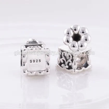 Vintage Phonograph 925 Silver Charms Infinity Charms Bracelets