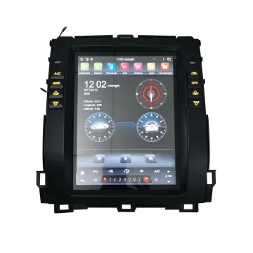 Tesla style android screen radio for Toyota Prado
