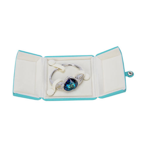 custom PU necklace earring ring shell jewelry box