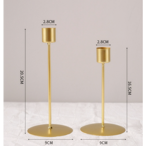 Gold Candlesticks Metal Wedding Centerpiece Candle Holders