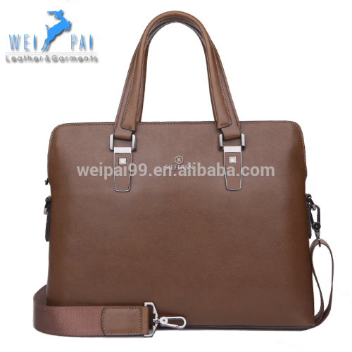 Geniune leather bag, brown business bag .Cow leather , simple style shoulder bag ,Men's business handbag , 2 versions