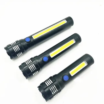 Portable High-Power Waterproof Flashlight: 5W XPE LED Mini Torch with COB Lights