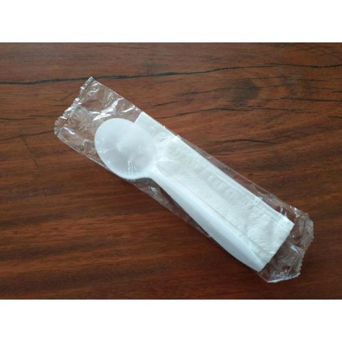 Disposable PP Spoon and Napkin