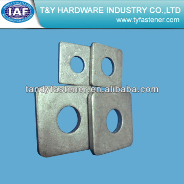 Flat Square Metal washer HDG Coating
