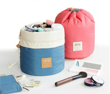 South Korea travel large capacity makeup bag wash bag waterproof outdoor travel kit bag cylinder wash bag