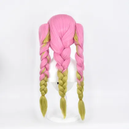 Japanese Anime Demon Slayer Kanroji Mitsuri 73cm Cosplay Wig