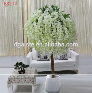 Plastic artificial cherry blossom tree in mini size