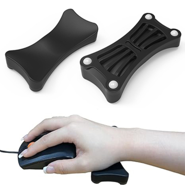 Ergonomische Maus -Handgelenksruhe mit Rollen zum glatten Gleiten - linke Hand