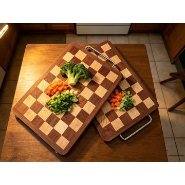 Разделочная доска с высоким вырезом для кухонной резки.