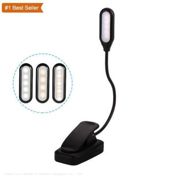 Hot Sale Jumon Book Light: Mini 7 LED Flexible Clip Lamp