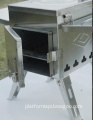 304 Stainless Steel Outdoor Multipurpose Folding Wood Burning Stove: Modern Design Kamp Malzemeleri