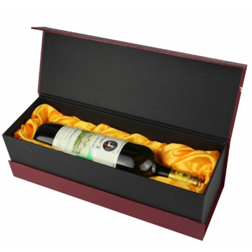 Custom Book Shaped Single Bottle Wine Gift Box
