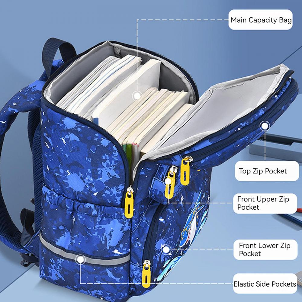 Boys Trendy Backpack Elementary Water Resistant Daypack