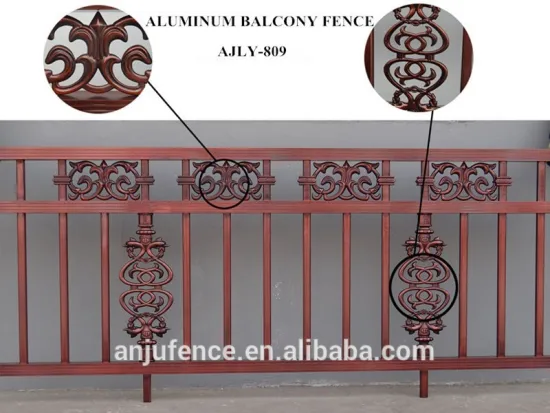 Decoration aluminum balcony grill designs AJLY-809